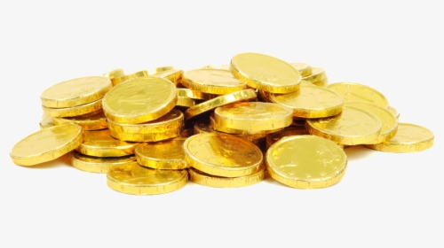 Chocolate Coin Gold Coin Christmas - Transparent Background Gold Coin, HD Png Download, Transparent PNG