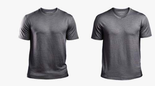 Grey T Shirt Png, Transparent Png, Transparent PNG