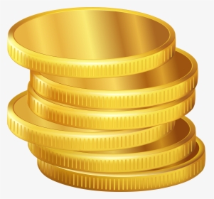 Golden Coins Png Clipart - Gold Coin Vector Png, Transparent Png, Transparent PNG