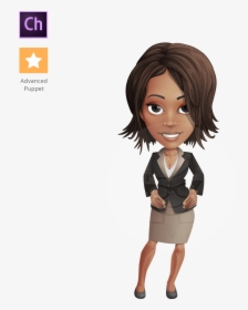 African-american Business Woman Character Animator - African American Puppet, HD Png Download, Transparent PNG