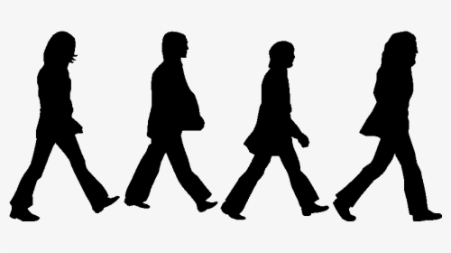 The Beatles Abbey Road Drawing Silhouette Logo - Beatles Silhouette Abbey Road, HD Png Download, Transparent PNG