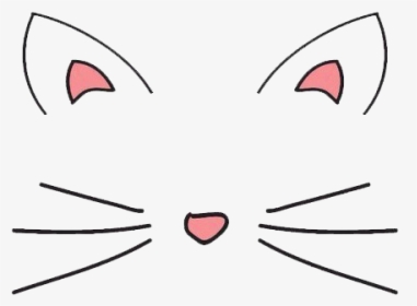 Whiskers Kitten Domestic Short-haired Cat Mask - Cat Ears Png, Transparent Png, Transparent PNG