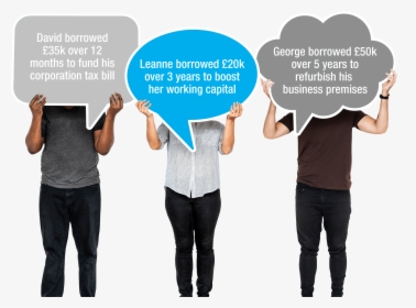 People Holding Each Other Up Png - People Holding Up Speech Bubbles, Transparent Png, Transparent PNG