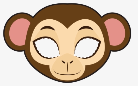 Transparent Monkey Clip Art - Mascaras De Monos Para Imprimir, HD Png Download, Transparent PNG