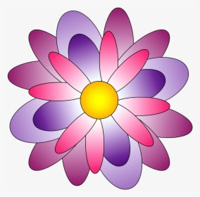 Çiçek Resmi Çizimi Renkli Clipart , Png Download - Flower Color Pink, Transparent Png, Transparent PNG