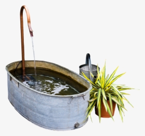 Garden, Bath, Watering Can, Bucket, Png, Isolated - Banheira Com Agua Png, Transparent Png, Transparent PNG