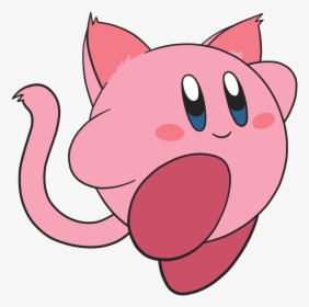Blue Eyes, Cat, And Cat Ears Image - Kirby With Cat Ears, HD Png Download, Transparent PNG