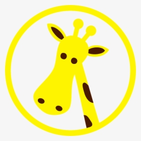 Transparent Giraffe Silhouette Png - Cartoon Giraffe Logo, Png Download, Transparent PNG