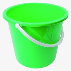 Green Plastic Bucket Png Image - Transparent Background Bucket Transparent, Png Download, Transparent PNG