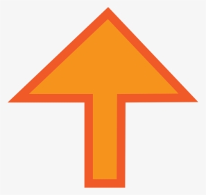 Clip Art Library Stock File Upwards Arrow Orange Stroke - Sign, HD Png Download, Transparent PNG