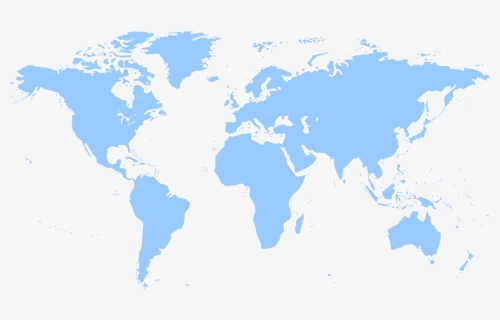 Medium Image Png - Blank Color World Map, Transparent Png, Transparent PNG