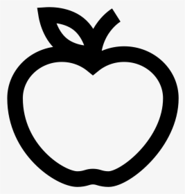 Apple Black And White Icon, HD Png Download, Transparent PNG
