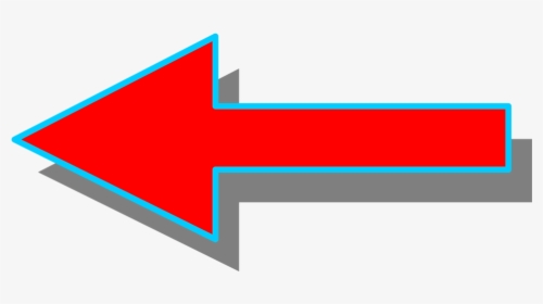 Red Arrow Pointing Left - Left Facing Red Arrow, HD Png Download, Transparent PNG