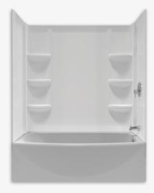 Tub And Shower Walls - Bathtub With Wall, HD Png Download, Transparent PNG