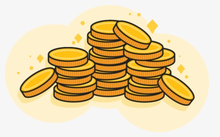 Large Pile Of Gold Coins - Coins Clipart, HD Png Download, Transparent PNG