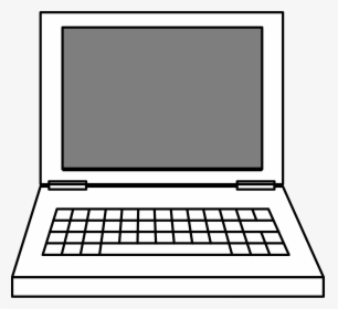 Laptop Black And White Free Content Clip Art - Clip Art Of Laptop, HD Png Download, Transparent PNG