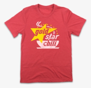 Gold Star Chili Retro Logo T Shirt   Class Lazyload - T-shirt, HD Png Download, Transparent PNG
