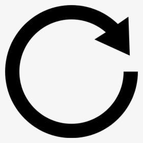 Black Free Stock Photo Illustration Of A Black Circular - Circle Arrow Clipart, HD Png Download, Transparent PNG