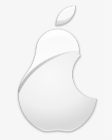 White,logo,asian Pear - Apple Logo Pear Png, Transparent Png, Transparent PNG
