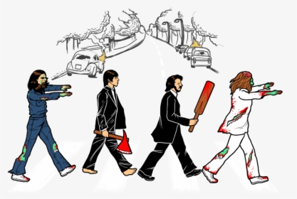 The Png Stickpng Walking - Abbey Road Tattoo Beatles, Transparent Png, Transparent PNG