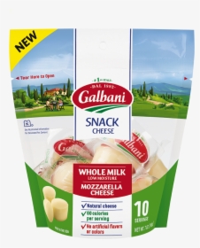 Whole Milk Mozzarella Snack Cheese Galbani Cheese Authentic - Galbani Mozzarella Snack, HD Png Download, Transparent PNG