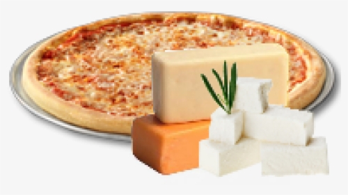 3 Cheese Pizza - Mozzarella Vs Feta Cheese, HD Png Download, Transparent PNG