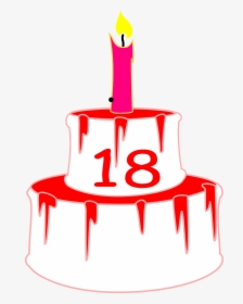 18th Birthday Cake Png, Transparent Png, Transparent PNG
