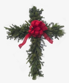 Cross Wreath - Christmas Ornament, HD Png Download, Transparent PNG