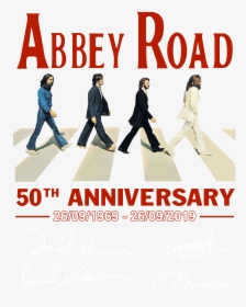 50th Anniversary Of Abbey Road Poster, HD Png Download, Transparent PNG