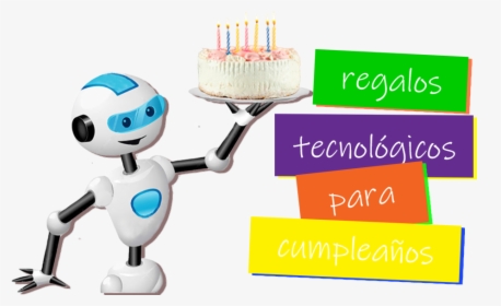 Transparent Regalos De Cumpleaños Png - Waiter Robot Cartoon, Png Download, Transparent PNG