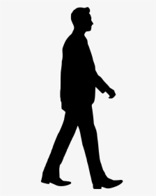 Silhouette Walking Man Free Picture - Silhouette Of A Person Walking, HD Png Download, Transparent PNG