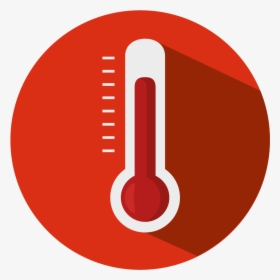 Aw Heating Cooling Heat - Thermometer Heat Icon Png, Transparent Png, Transparent PNG