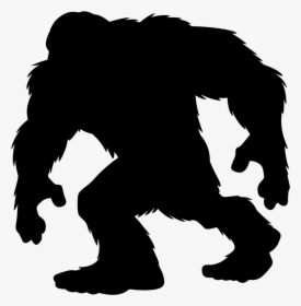 Walking Bigfoot Silhouette Sticker - Bigfoot Clipart, HD Png Download, Transparent PNG