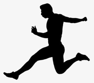 Person, Running, Silhouette, Sport, People, Runner - Silhouette Of Person Running, HD Png Download, Transparent PNG