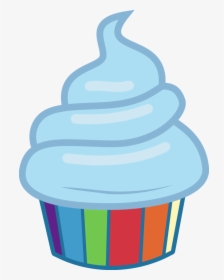 Desserts Clipart Cherry Cake - Mlp Rainbow Dash Cupcake, HD Png Download, Transparent PNG