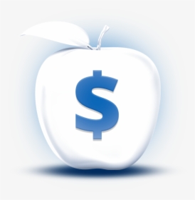 3d White Apple Dollar Sign Featuredcontent - Apple, HD Png Download, Transparent PNG