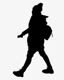 Transparent Cowboy Silhouette Png - Silhouette Figure Walking Png, Png Download, Transparent PNG