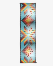 Beaded bracelet - burgundy, gold, orange, blue colour, American Indian  pattern | Jewellery Eshop UK