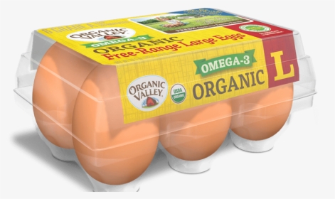 Large Omega-3 Eggs, Half Dozen - Organic Valley Eggs Omega, HD Png Download, Transparent PNG
