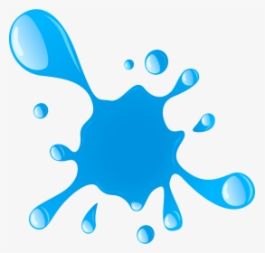 Transparent Png Paint Splatter - Blue Slime Clipart, Png Download, Transparent PNG