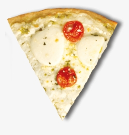 Pesto And Fresh Mozzarella Pizza Pizza Slice - Pizza Cheese, HD Png Download, Transparent PNG