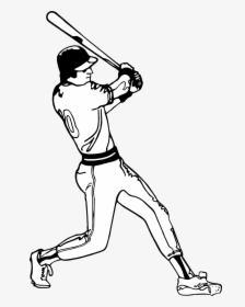 Thumb Image - Baseball Batter Clipart Black And White, HD Png Download, Transparent PNG