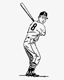 Thumb Image - Baseball Player Cartoon Drawing, HD Png Download, Transparent PNG