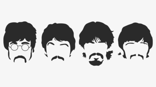 The Beatles Abbey Road Image Silhouette Help - Beatles Faces Logo, HD Png Download, Transparent PNG