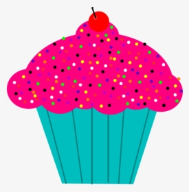 Cupcake Clipart Transparent Background - Transparent Background Cupcake Clipart, HD Png Download, Transparent PNG