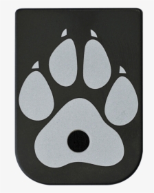 Dog Paw Stainless Steel Black Traditional Finish Mag - Paw, HD Png Download, Transparent PNG