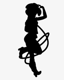 Cowgirls Clipart Silhouette Png, Transparent Png, Transparent PNG