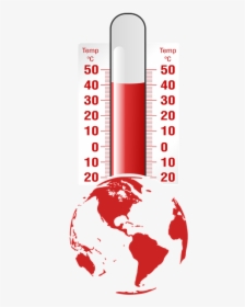 Climate Change, Thermometer, Temperature, Globe - Globe Png Clipart, Transparent Png, Transparent PNG