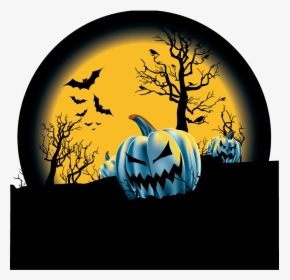 Spooky Halloween Wallpaper - Vector Halloween Png, Transparent Png, Transparent PNG
