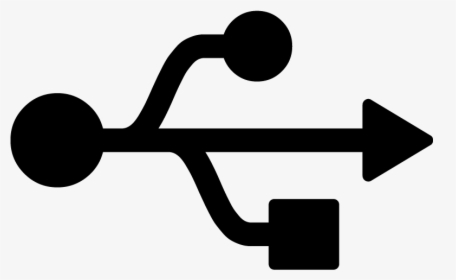 Usb Icon Symbol Vector - Usb Symbol Vector, HD Png Download, Transparent PNG